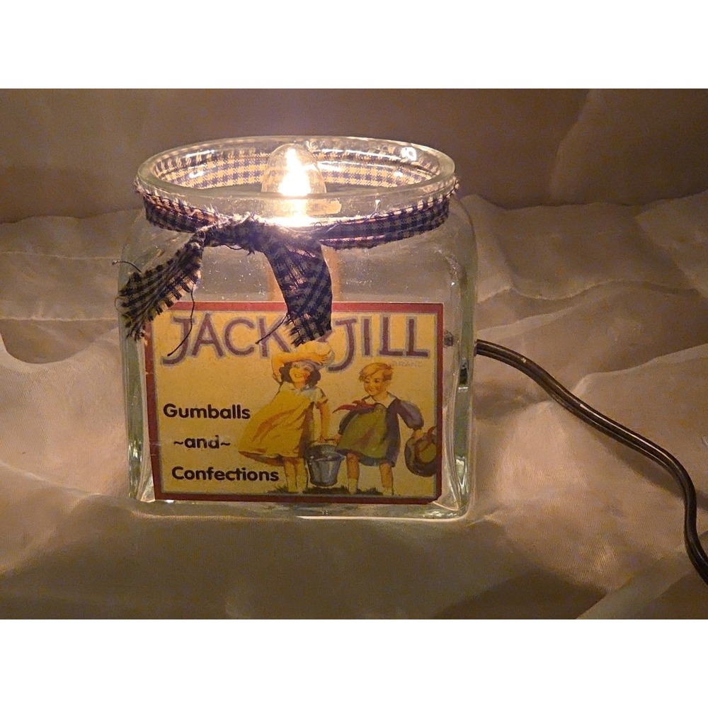 Working Jack & Jill Gumballs and Confections Night‎ Light Lamp Vtg